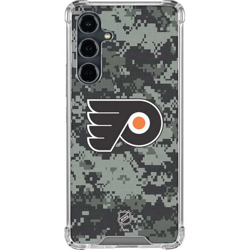 NHL Philadelphia Flyers Camo Galaxy S23 FE Clear Case